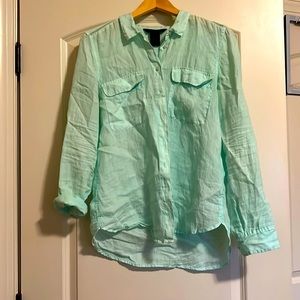 Calvin Klein Oversized Spring Linen Button-up